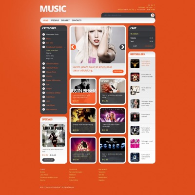 Music for High Spirits PrestaShop Theme