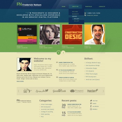 Designer Portfolio Drupal Template