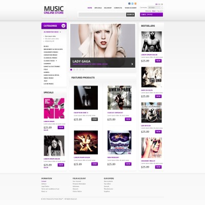 Music Store PrestaShop Theme