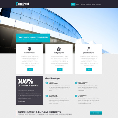 Architecture Responsive Drupal Template