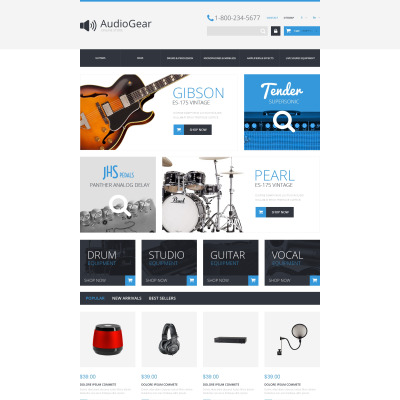 Music Equipment PrestaShop Theme
