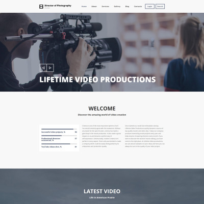 Photography Director Drupal Template