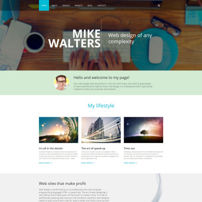 Personal page Drupal Template