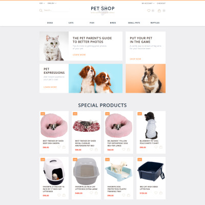 Pet Shop OpenCart Template