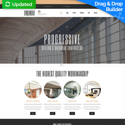 Construction Company Responsive Moto CMS 3 Template