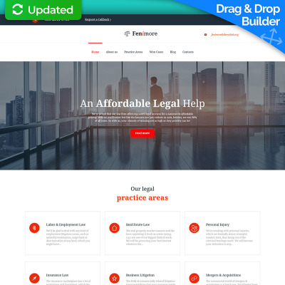 Law Firm Responsive Moto CMS 3 Template