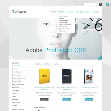 Software Company Responsive Website Template #41403