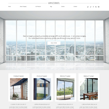 Windows & Doors Responsive WordPress Theme #50739