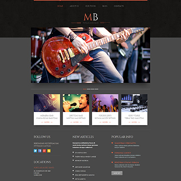 Music Band WordPress Theme #51911